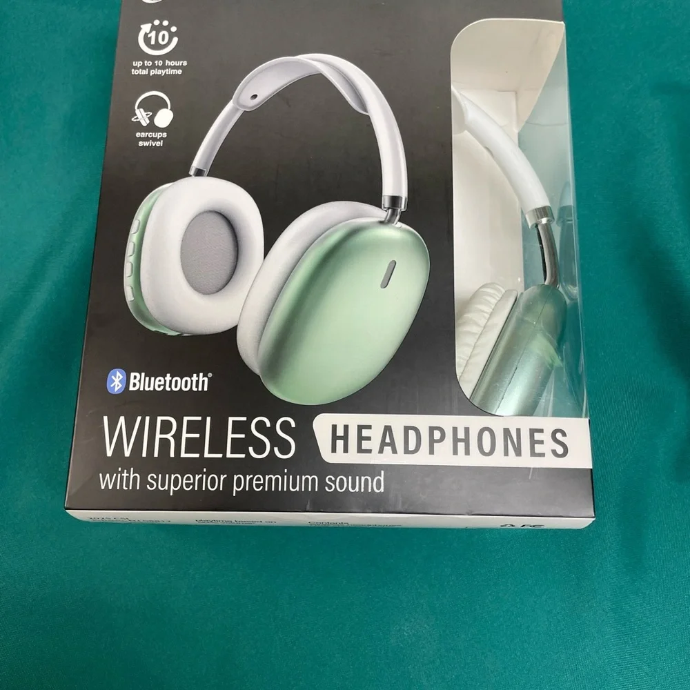 Bluetooth Wireless Headphones - Mint Green